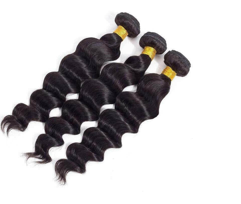 BeuMax 10A Grade 3/4 loose body wave bundles with 13x4 Frontal.