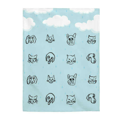 It's Raining Cats and Dogs Plush Blanket.