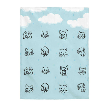 It's Raining Cats and Dogs Plush Blanket.