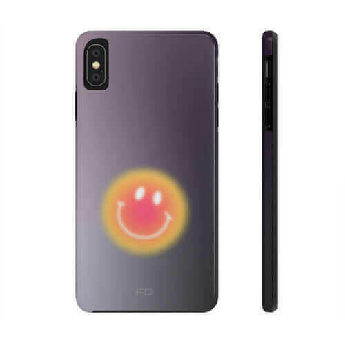 Smiley Face Tough Case - Best iPhone Case with Wireless Charging.