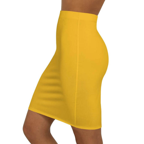 Stylish Yellow Pencil Skirt for Women - Perfect Mini Skirt