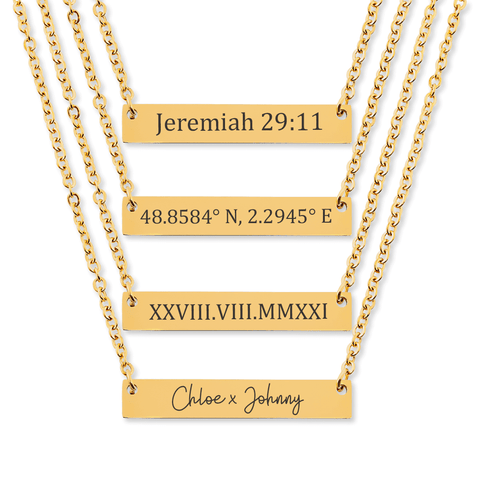 Jacki Easlick® Customize Horizontal Bar Necklace.