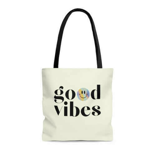 Good Vibes Beach Shopper Tote Bag Medium.