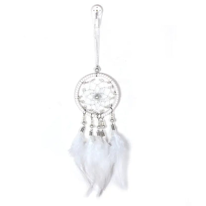 Car Dream Catcher Charm with Feather Tassel Pendant