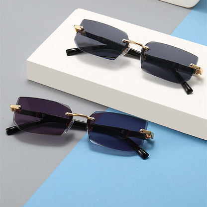 Women’s Rimless Jelly-Color Sunglasses