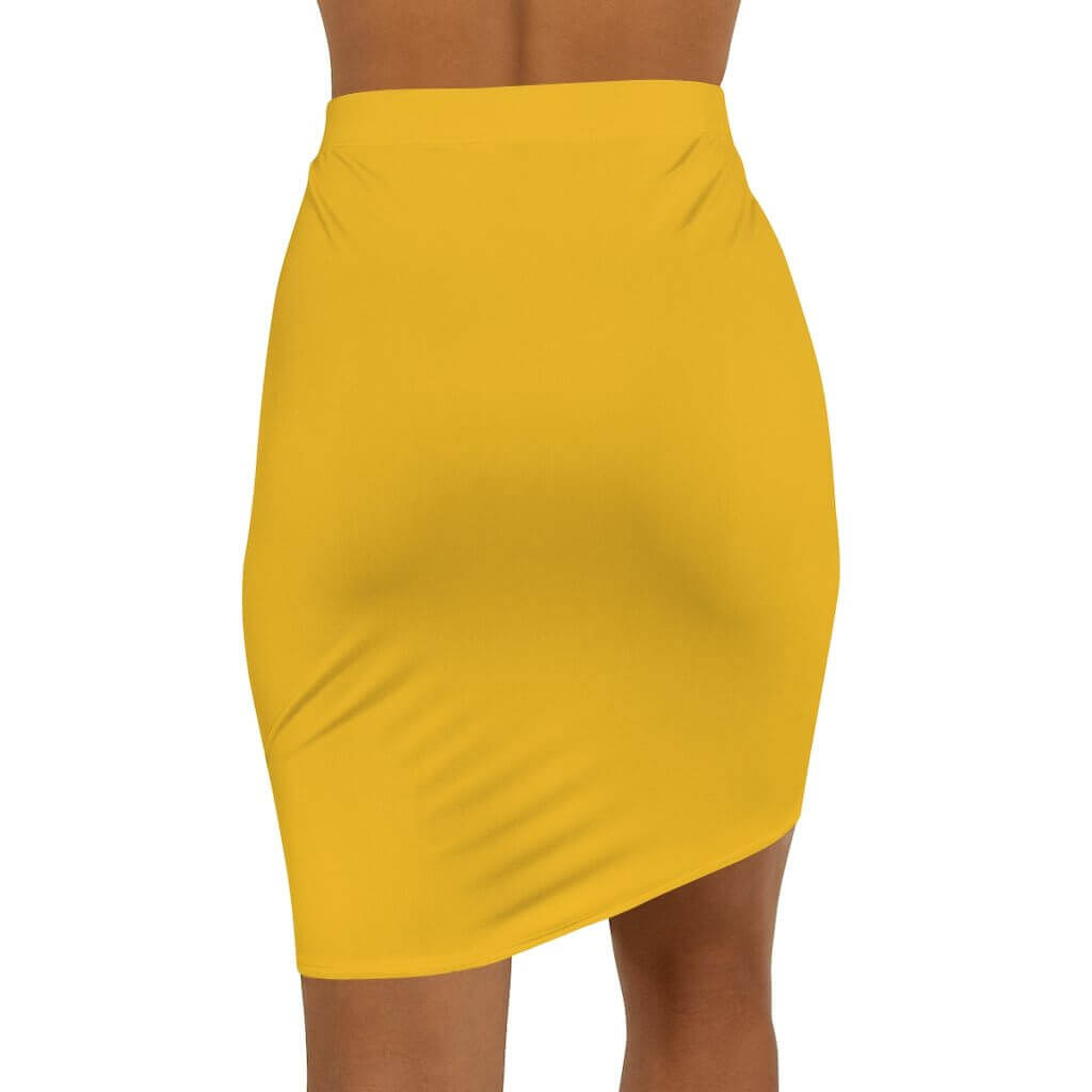 Stylish Yellow Pencil Skirt for Women - Perfect Mini Skirt