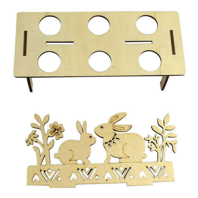 2018 Wooden Creative Easter Egg Shelves for Kids.