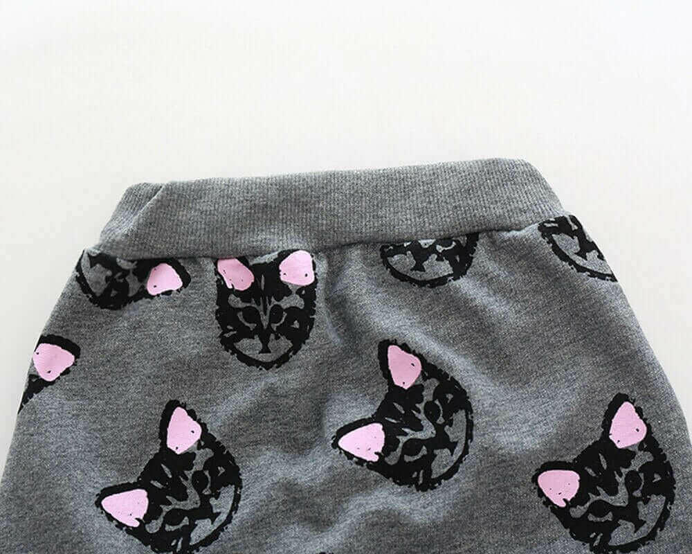 New Baby Kids Set Clothes Long Sleeve Cats