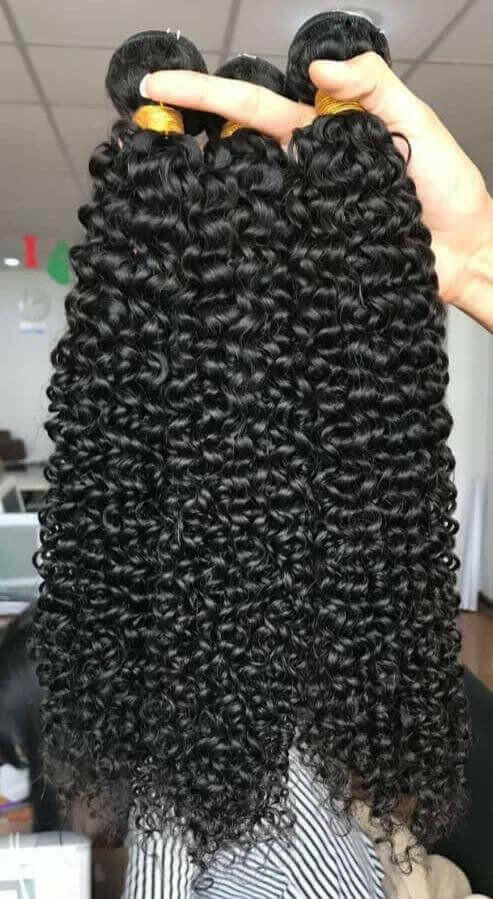 BeuMax 10A Grade 3/4 Kinky curly Bundles with 4x4 Closure Brazilian.