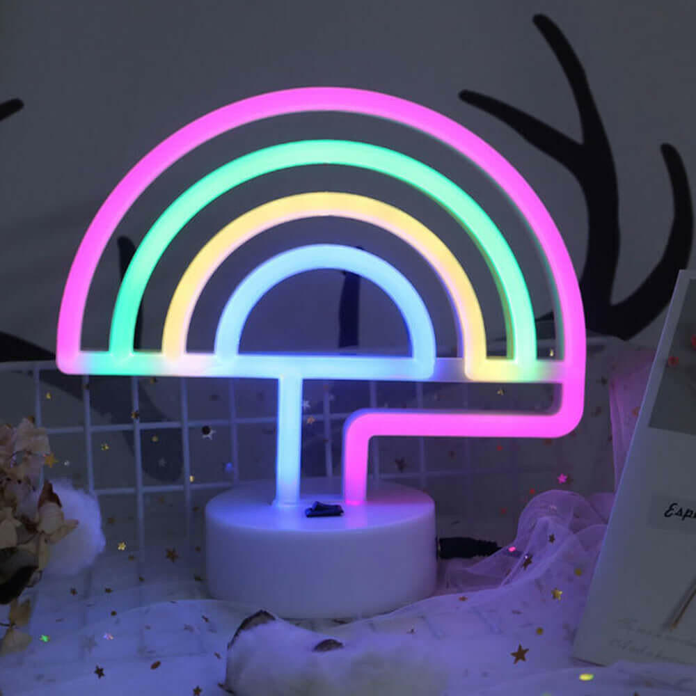 AMZER Neon LED Holiday Light with Holder, Warm Fairy Decorative Lamp.