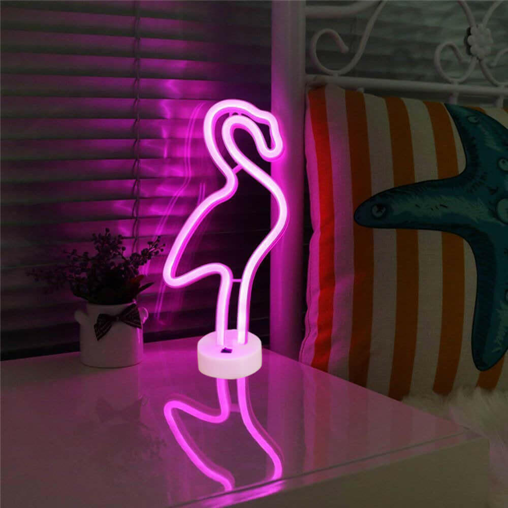 AMZER Neon LED Holiday Light with Holder, Warm Fairy Decorative Lamp.