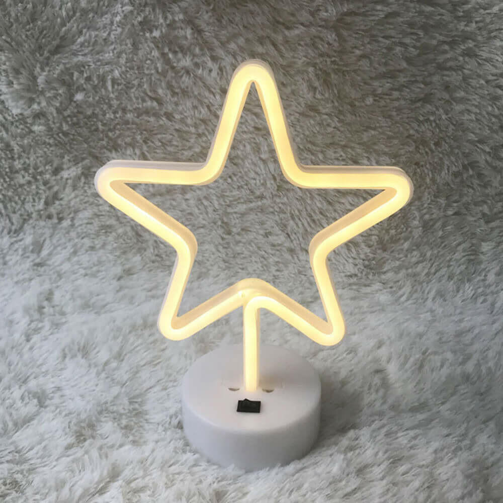 AMZER Neon LED Holiday Light with Holder, Warm Fairy Decorative Lamp.