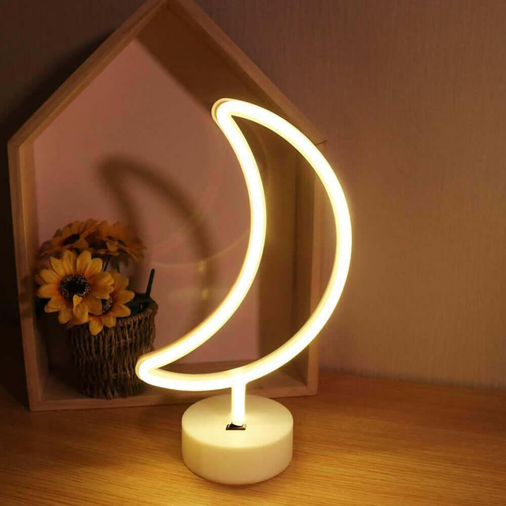 AMZER Neon LED Holiday Light with Holder, Warm Fairy Decorative Lamp.