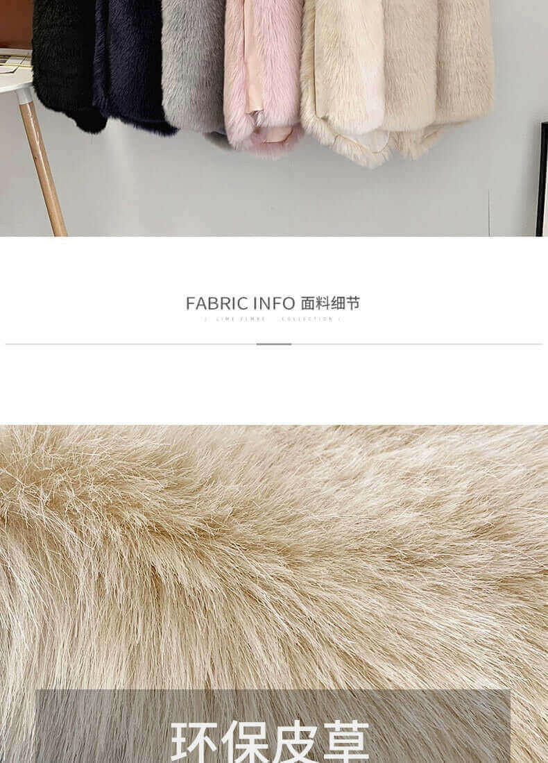 Faux Fur Sleeveless Vest Jacket Autumn Winter Elegant Fashion Vest.