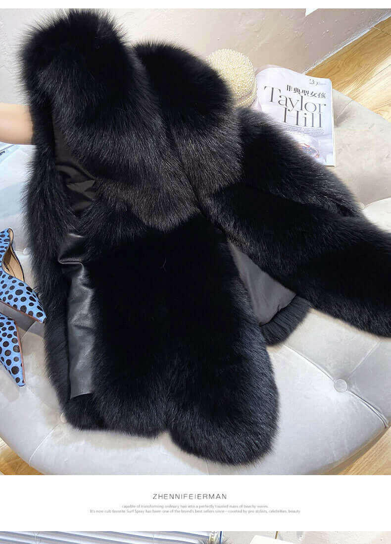 Faux Fur Sleeveless Vest Jacket Autumn Winter Elegant Fashion Vest.