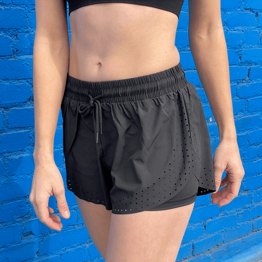 Arielle Athletic Shorts with Built-In Compression.