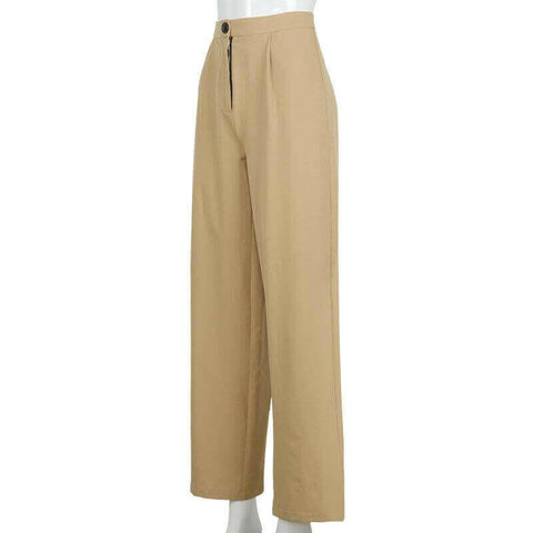 Casual Loose High Waist Flared Pants