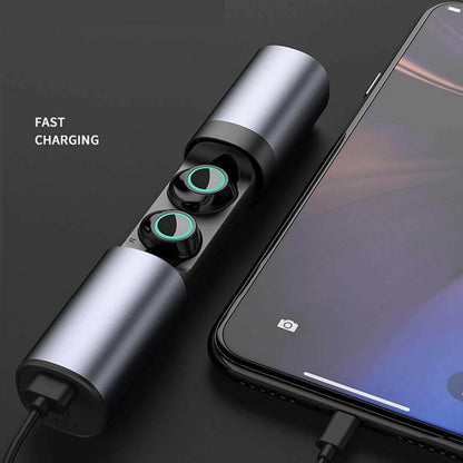 True Twin 2 In 1 Wireless Headphones With Powerbank.