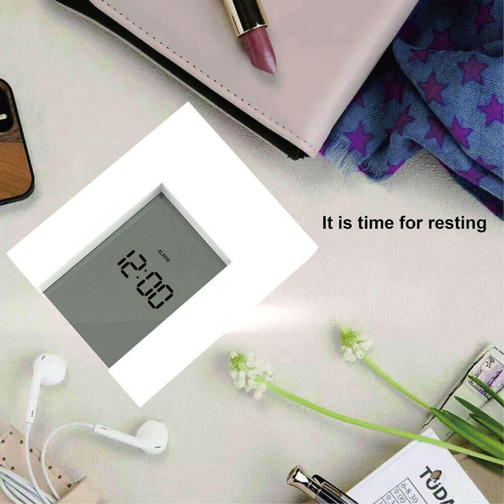 Electronic Square LCD Calendar Alarm Clock Digital.