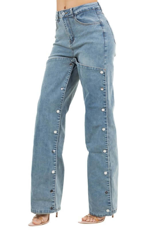 WOMEN FASHION STYLE DENIM PANTS