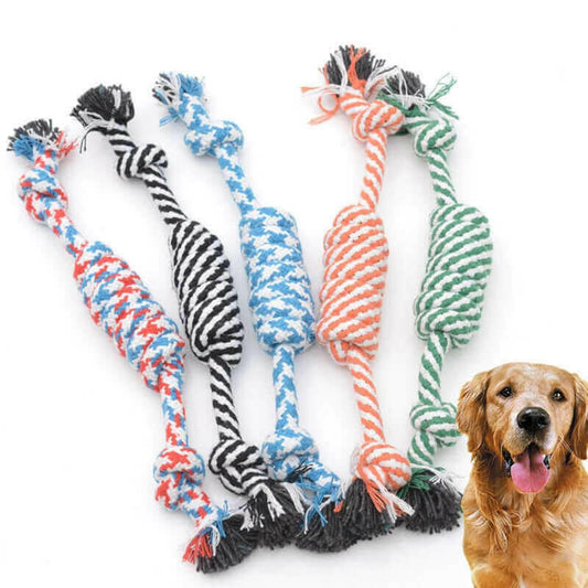 24cm Dog Toy Knot Cotton Rope Pet Puppy Chew Toys.