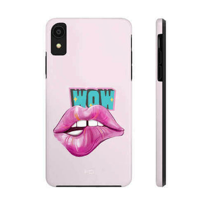 Sexy Lips Tough Case for iPhone with Wireless Charging.