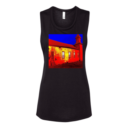 Abandoned Church Women's Flowy Muscle Tank Top.