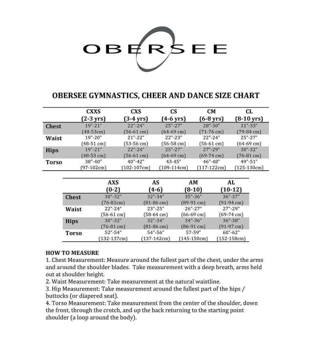 O3GL011 - Obersee Gymnastics Leotard - | Gymnastics Apparel | Girls&