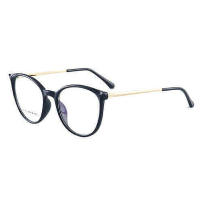 EP Anti-blue glasses European and American flat mirror cat eye glasses.