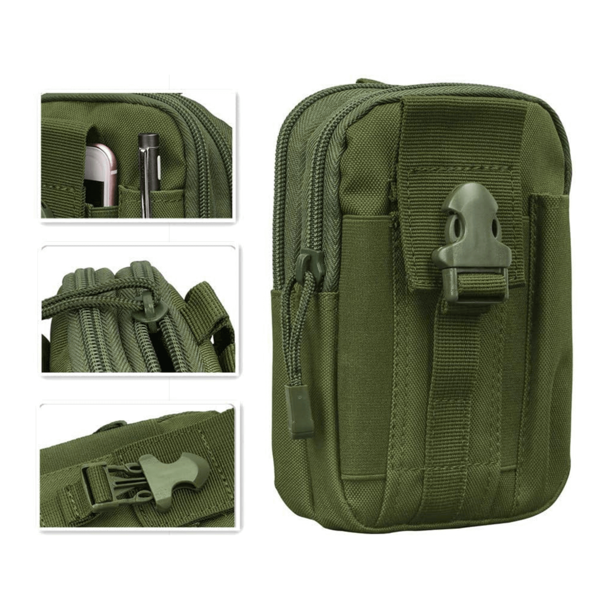 Tactical MOLLE Pouch &amp; Waist Bag for Hiking &amp; Outdoor Activities