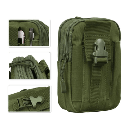 Tactical MOLLE Pouch &amp; Waist Bag for Hiking &amp; Outdoor Activities