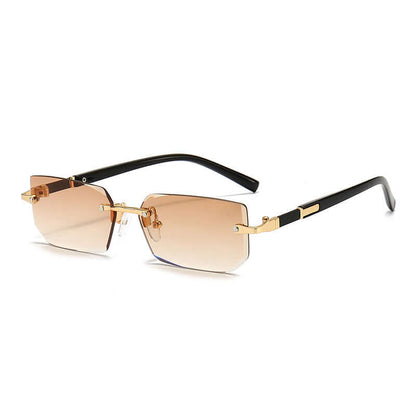 Women’s Rimless Jelly-Color Sunglasses