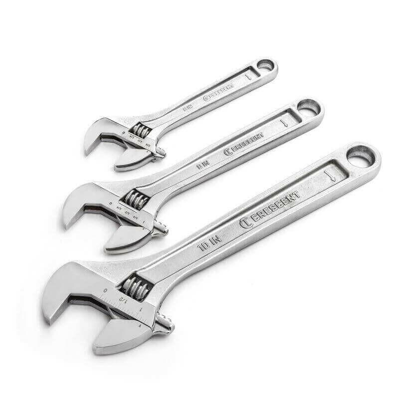 Crescent Adjustable Wrench Set 3 pc..