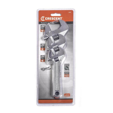 Crescent Adjustable Wrench Set 3 pc.