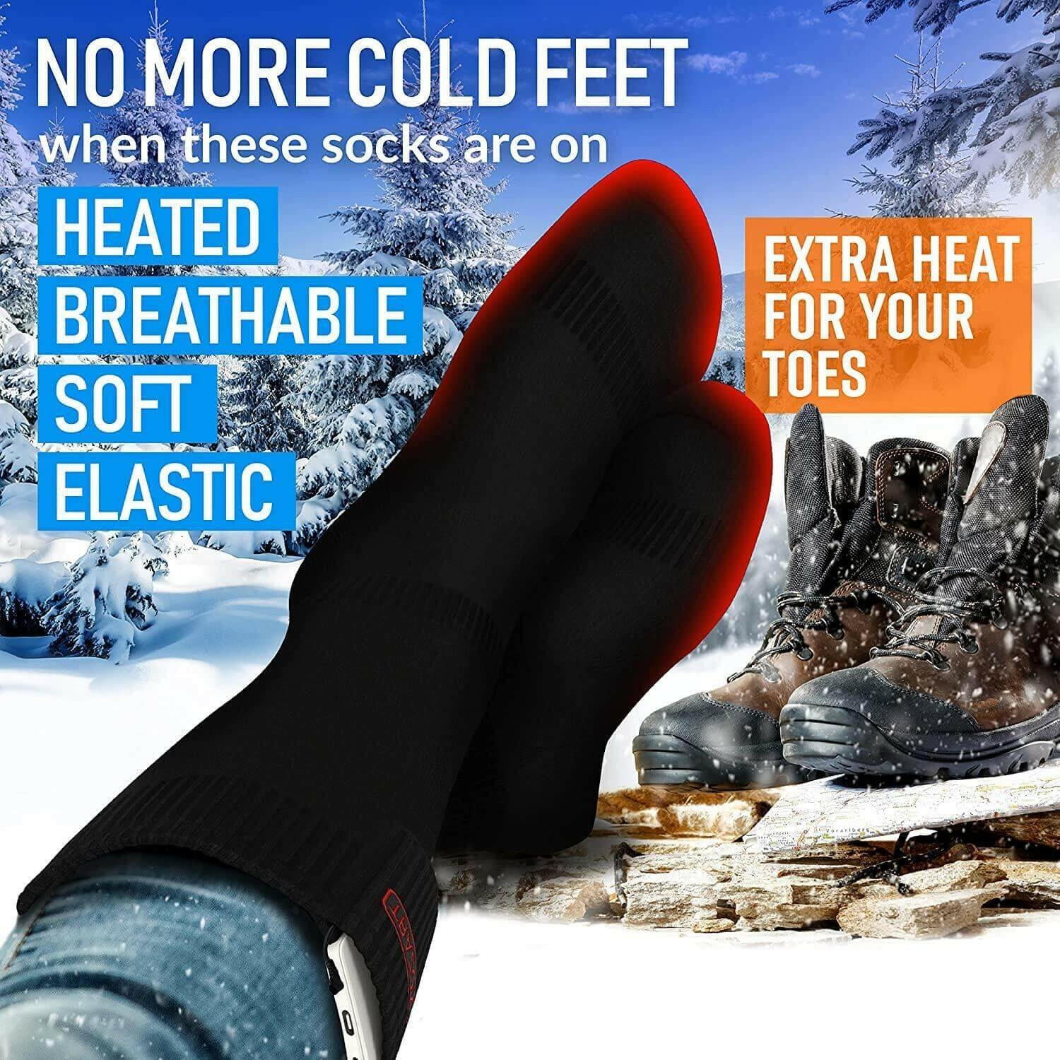 Heated Socks for Men and Women Rechargeable   Electric Battery Thermal.