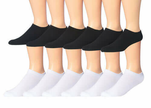 James Fiallo Men's 12-Pairs Performance Low Cut Athletic Sport Socks.