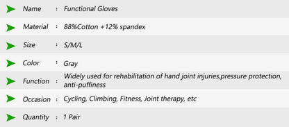 1 Pair Compression Arthritis Gloves Arthritic Joint Pain Relief Gloves.