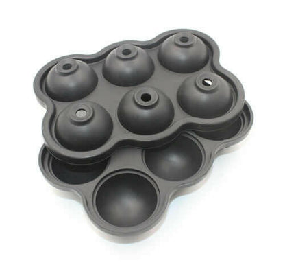 Large Ice Cube Maker Silicone Mold 6 Cell Ice Ball.