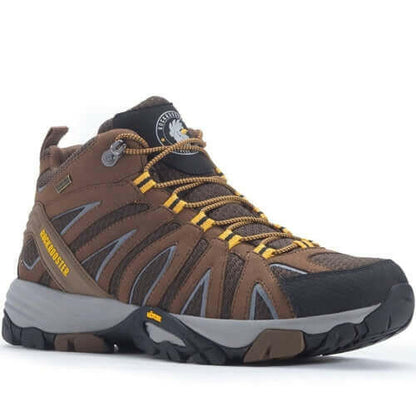 ROCKROOSTER Bedrock Brown 6 Inch Waterproof Hiking Boots with VIBRAM®.