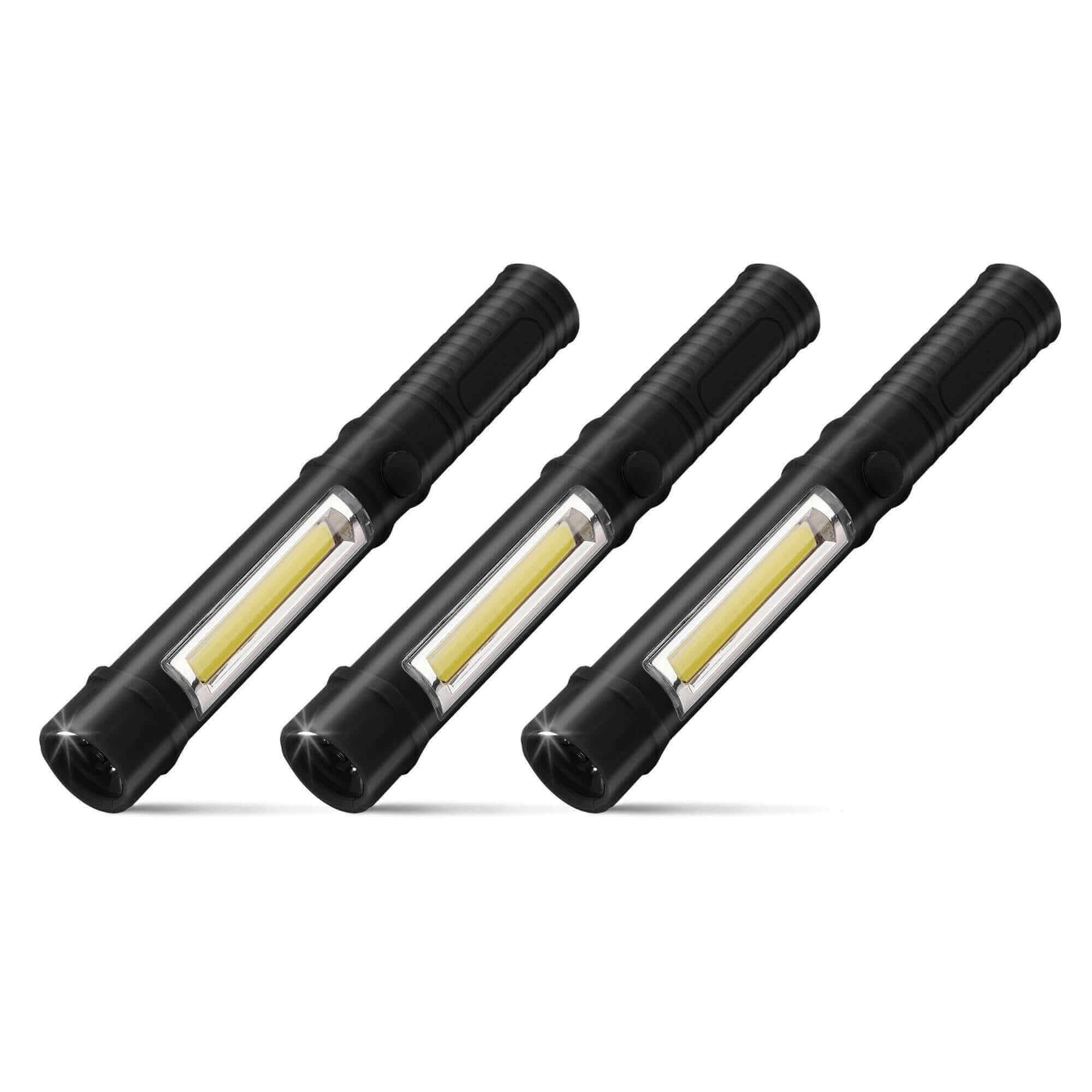 LED Pocket Flashlight with Magnetic Base &amp; Clip