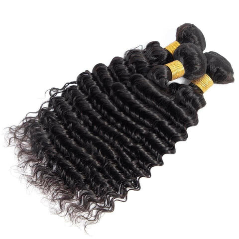 BeuMax 10A Grade 3/4 Deep Wave bundles with 13x4 Frontal.