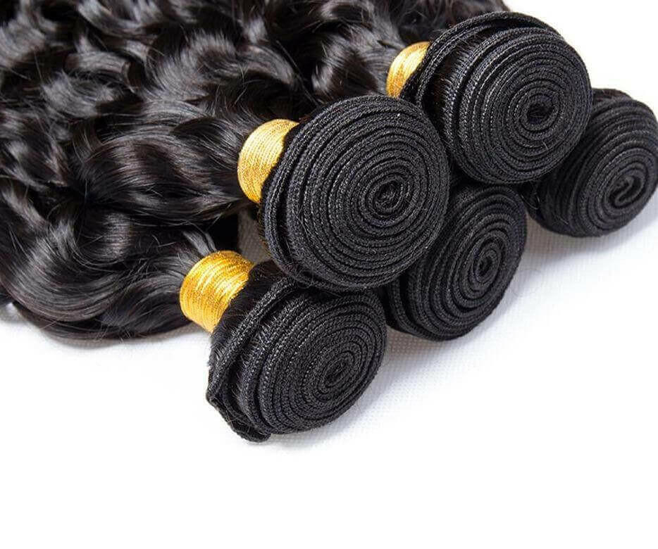 10A Grade 1/3/4 Jerry Curl Weave Brazilian Human Hair Extension Bundle.