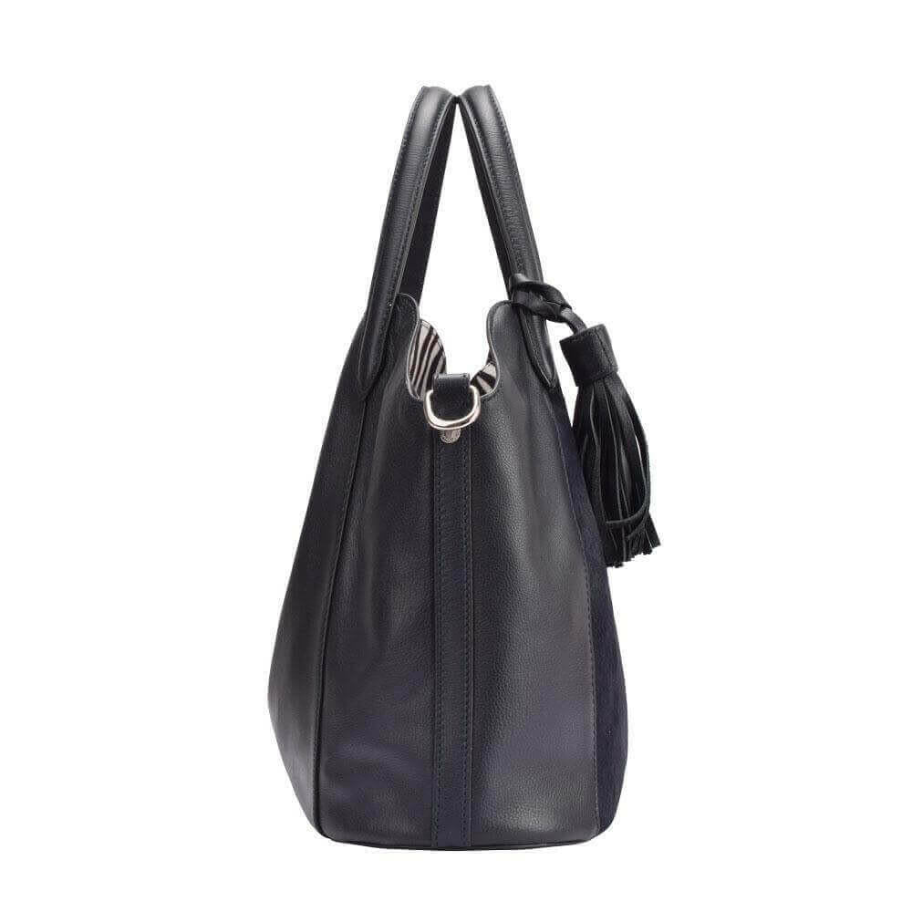 Maria Carla Woman's Fashion Luxury Leather Handbag, Smooth Leather.