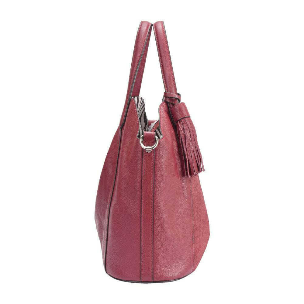 Maria Carla Woman's Fashion Luxury Leather Handbag, Smooth Leather.