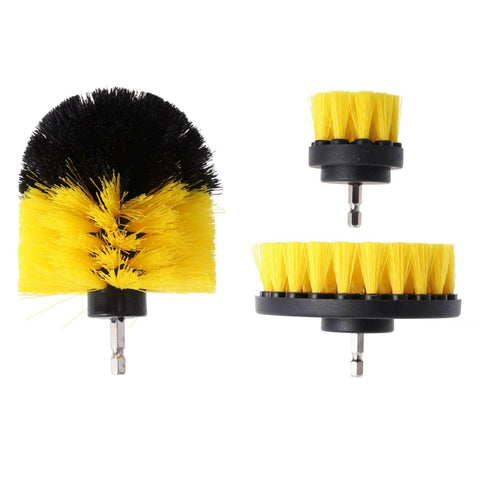 3-Piece Power Scrubber Drill Brush Set.