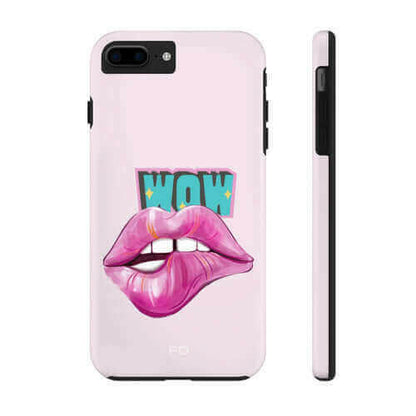 Sexy Lips Tough Case for iPhone with Wireless Charging.