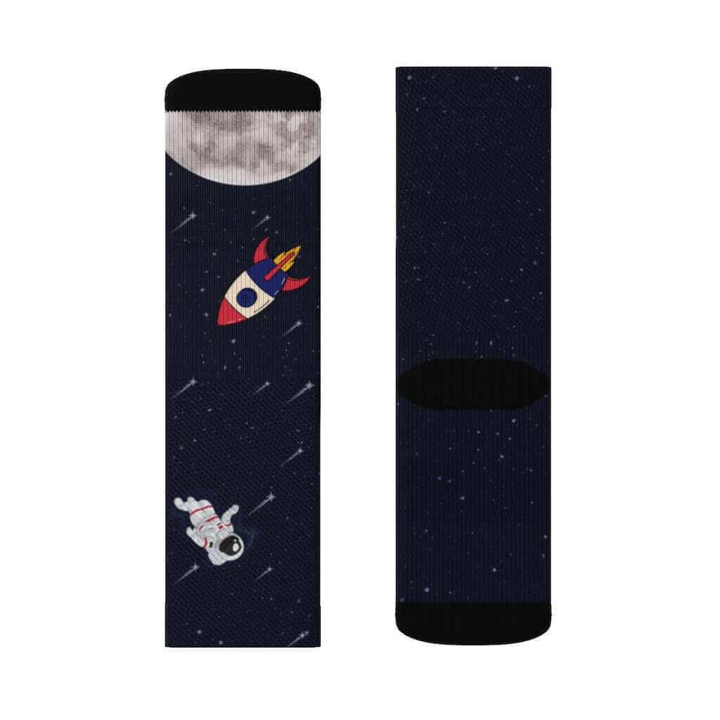 Astronaut and Space Funny Novelty Socks.