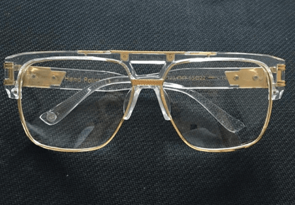 Men’s Rectangle Alloy-Frame Sunglasses with UV400