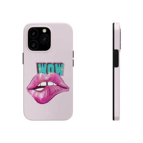 Sexy Lips Tough Case for iPhone with Wireless Charging.