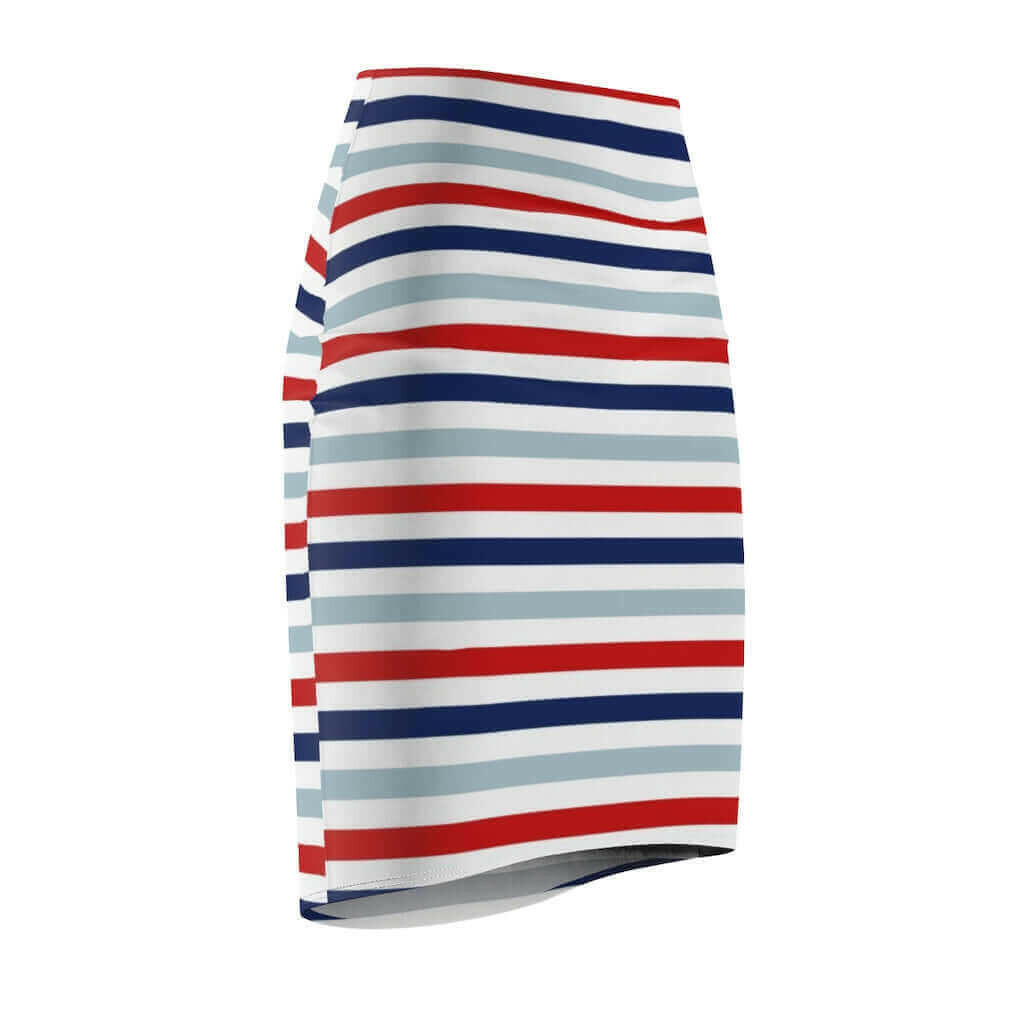 Womens Skirt, Red White and Blue Pencil Skirt, S93801.